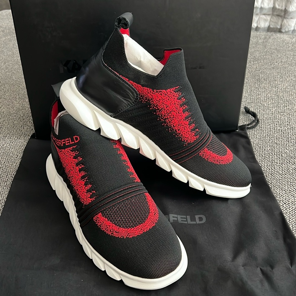 Men’s Karl Lagerfeld Sock Sneakers, Size 11